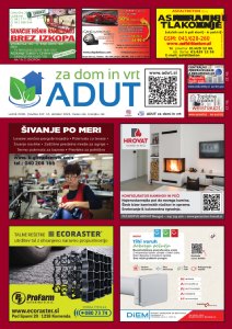 Slika prikazuje tekoči adut mesečnik